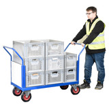 Platform Truck Clad with 4 Plastic Sides