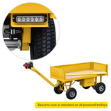 Beacons for powered turntable truck