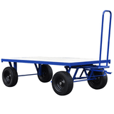 Turntable Trolley with Parking Brake | 2000mm x 1000mm (1)
Blue Turntable Trolley with Emergency Parking Brake
Front right side