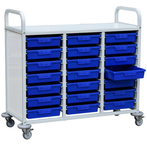 EDUK8 Classroom Storage Trolley - Blue