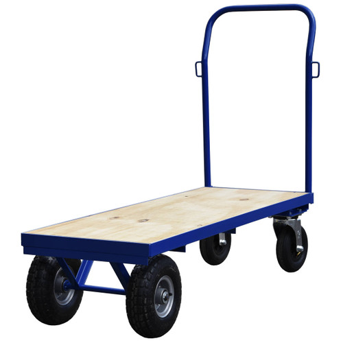 Flatbed Trolley Hand Cart with epoxy treated plywood base  Flatbed Trolley Hand Cart with epoxy treated plywood base