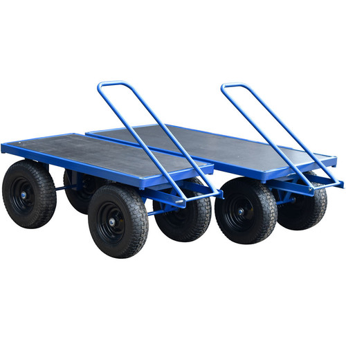 Heavy Duty Industrial Use pair of Turntable Trolleys