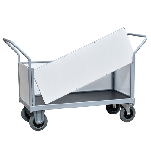 Platform Truck for Hospitals Clad with 4 Plastic Sides