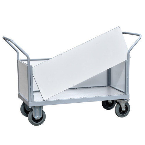 Platform Truck for Hospitals Clad with 4 Plastic Sides
