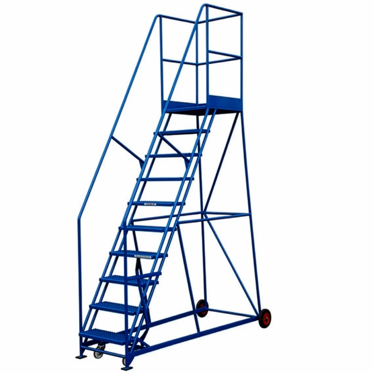 10 Tread Mobile Safety Steps with Lever Brake