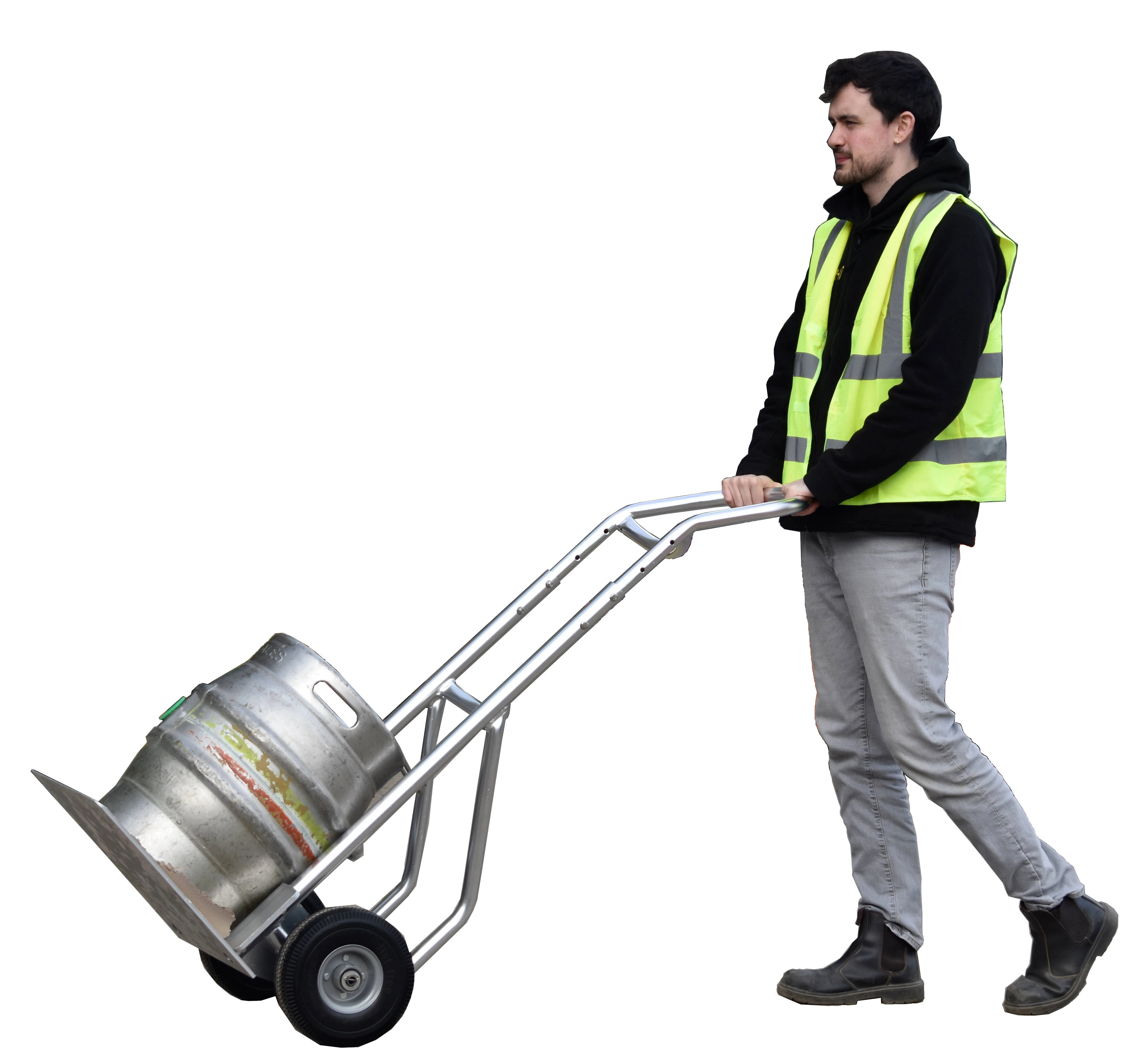 Aluminium Keg hand sack Truck with keg hook and U-handle 