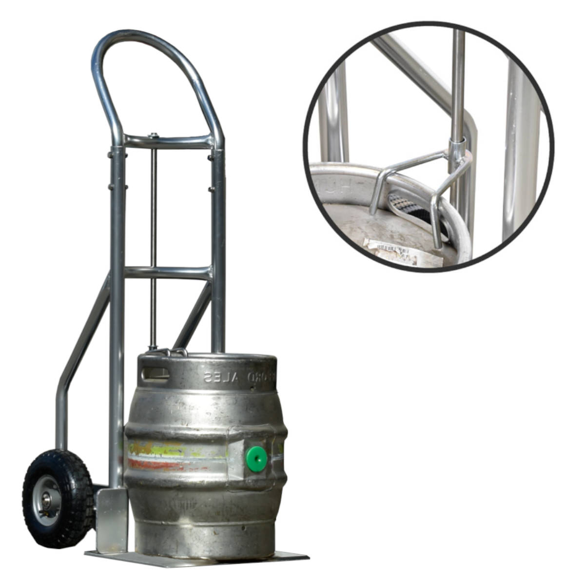 Aluminium Keg Sack Truck with Keg Hook and U-handle