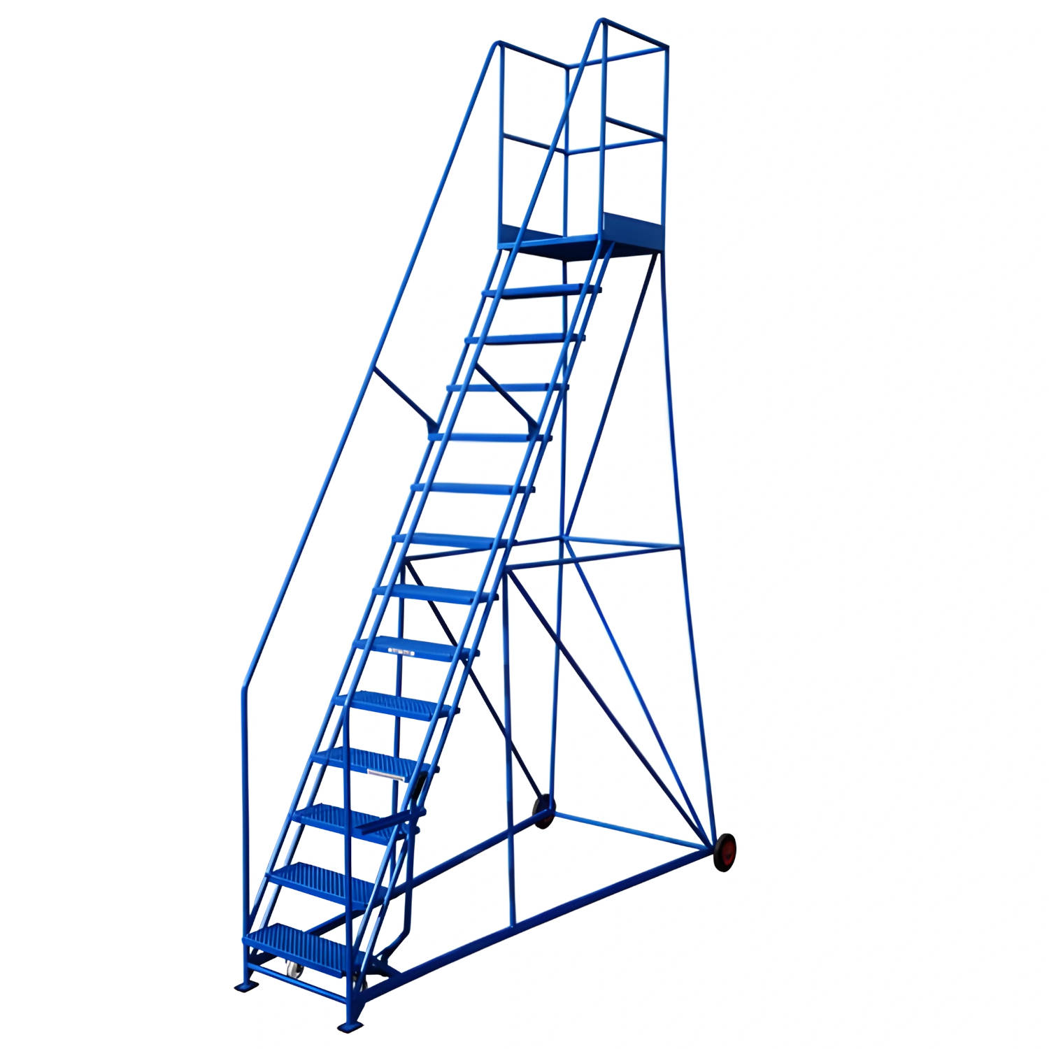 14 Tread Mobile Safety Steps with Lever Brake