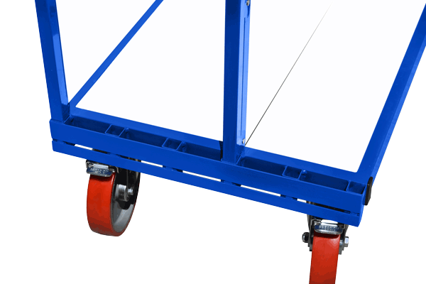 Adjustable Double Sided Trolley with Plastic Sides