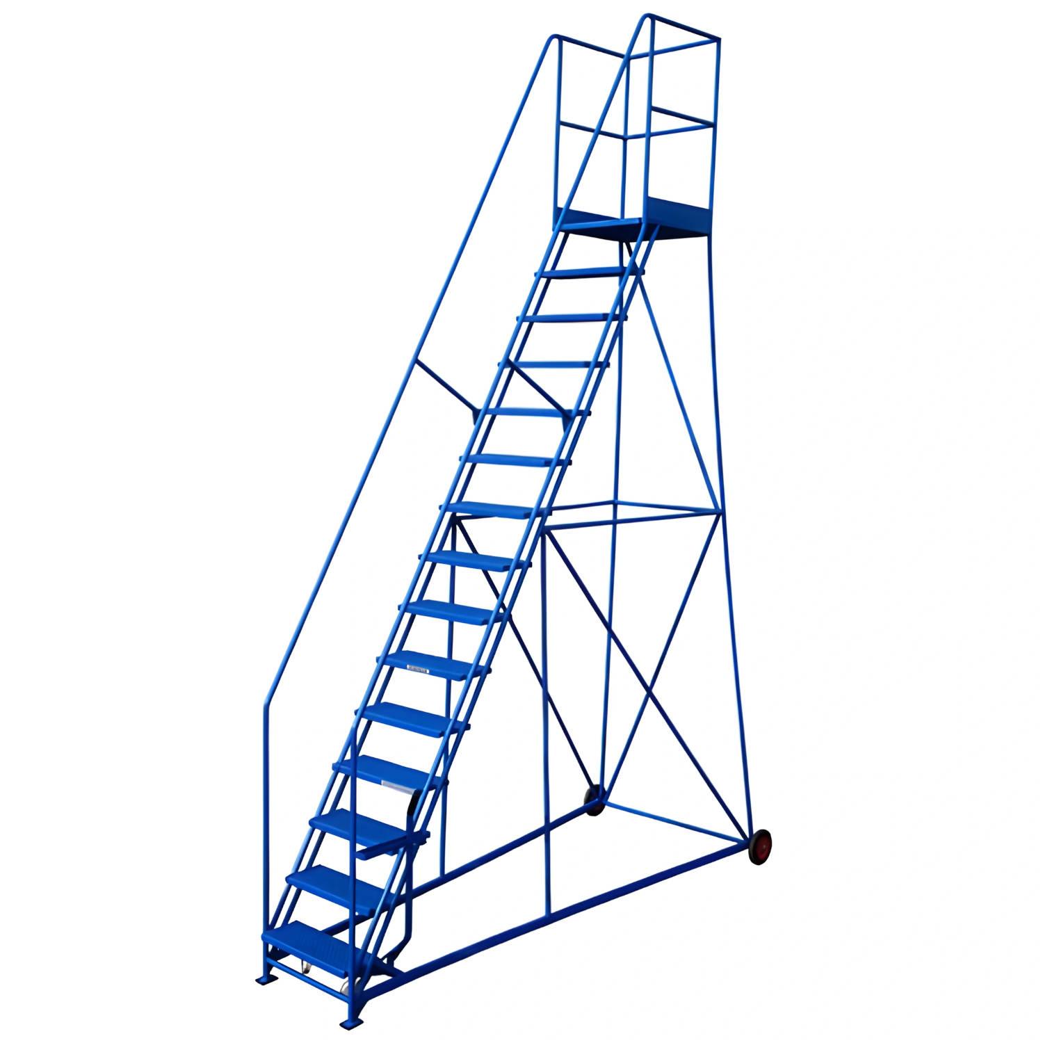 15 Tread Mobile Safety Steps with Lever Brake
