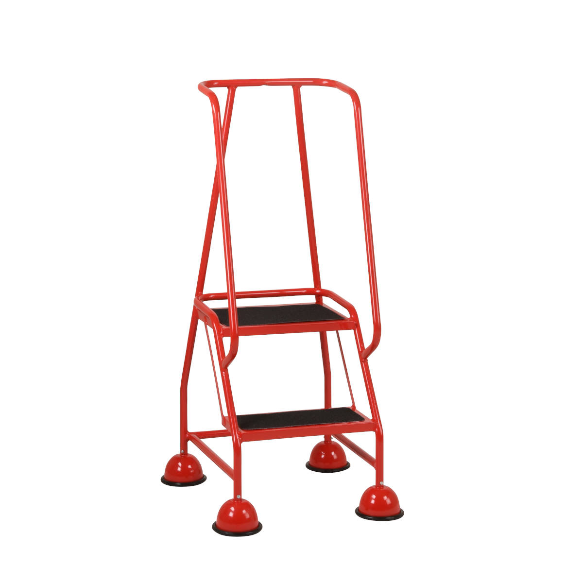 Two Tread Sucker Steps with Platform for use in schools, stores, hospitals and shops