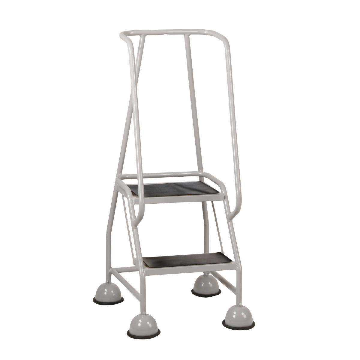 Two Tread Sucker Steps with Platform for use in schools, stores, hospitals and shops
