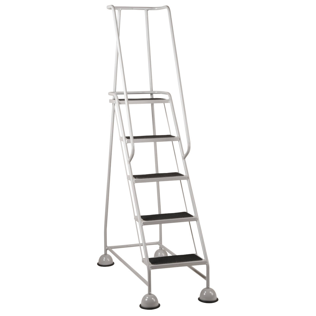 Five Tread Sucker Step with Platform in Grey Five Tread Sucker Step with Platform in Grey