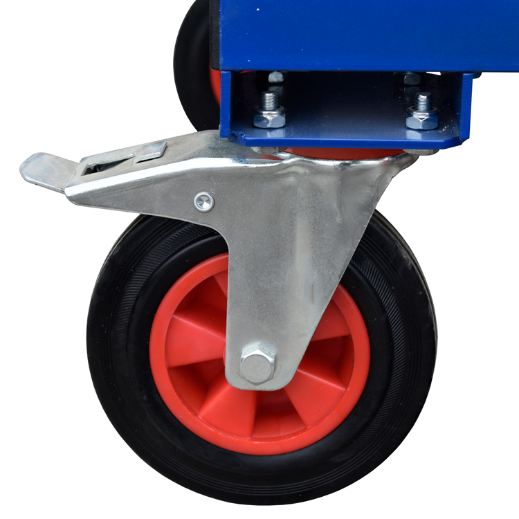 Double Sided A-Frame Trolley standard Wheel detail Double Sided A-Frame Trolley standard Wheel detail