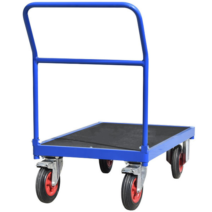 Flatbed Trolley with Recycled Plastic Deck Handle End