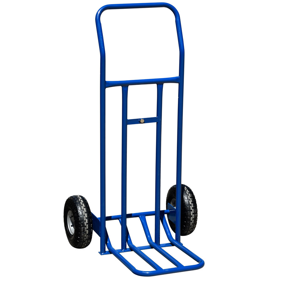 Folding Sack Truck with Pneumatic Wheels - Unfolded