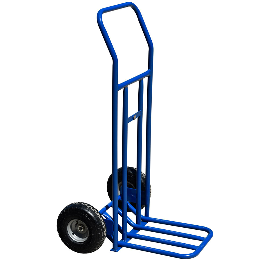 Folding Sack Truck with Pneumatic Wheels - Unfolded