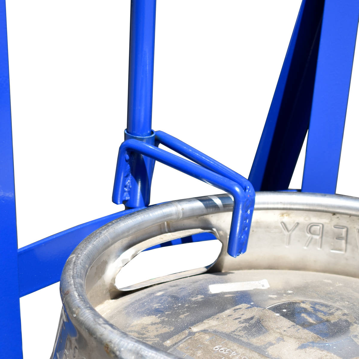 Heavy Duty Beer Barrel Trolley hook detail Heavy Duty Beer Barrel Trolley hook detail