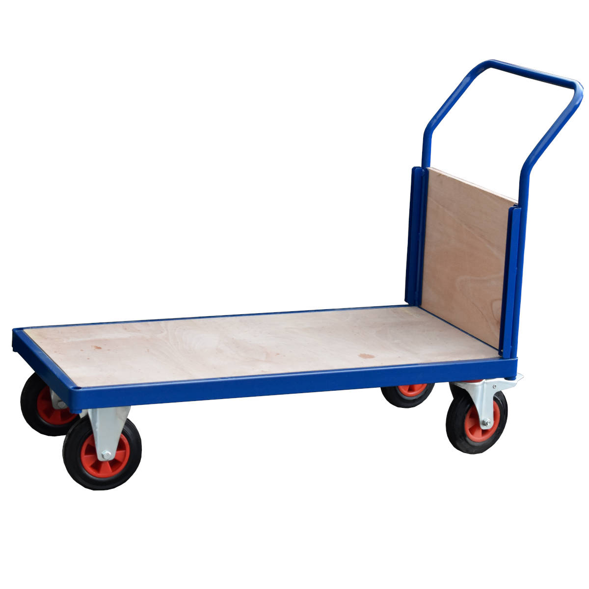 Heavy Duty Flatbed Trolley With Ply Wood End