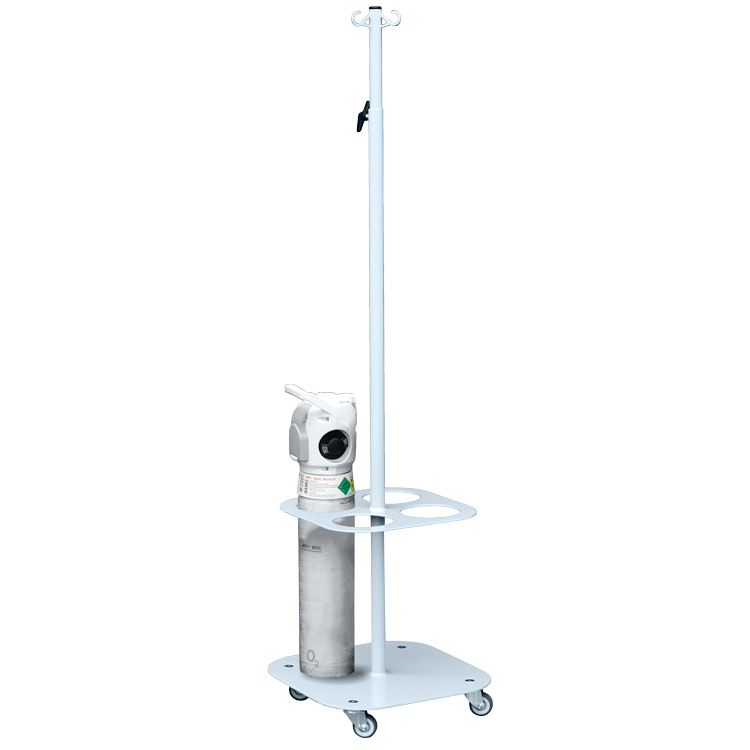 IV Drip Infusion Stand with Oxygen Cylinder Storage