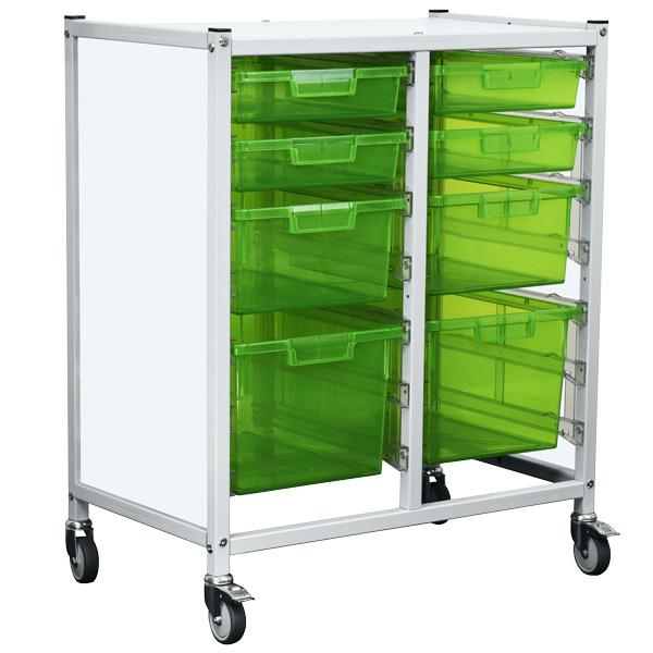 MEDIK8 Medical Box Trolley | 2 Columns | 14 Trays