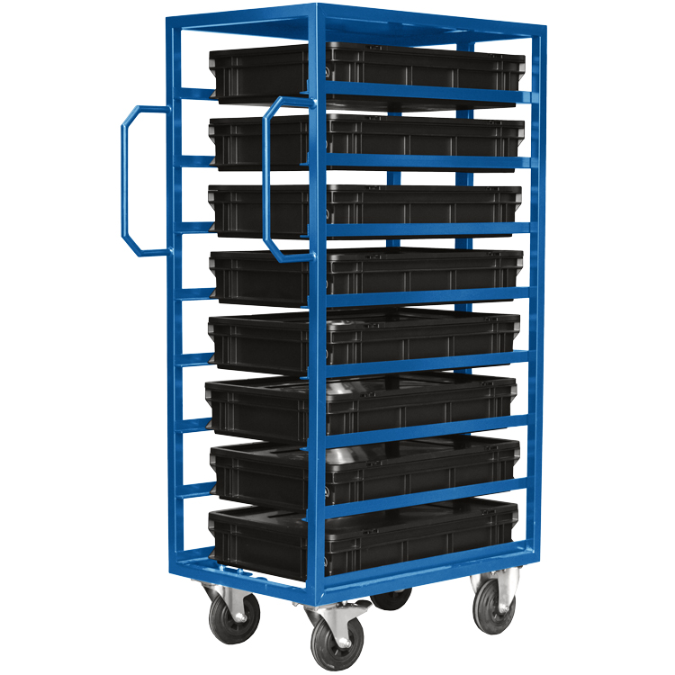 Mobile Tray Racks, Tote Bin Trolley or Picking Trolley