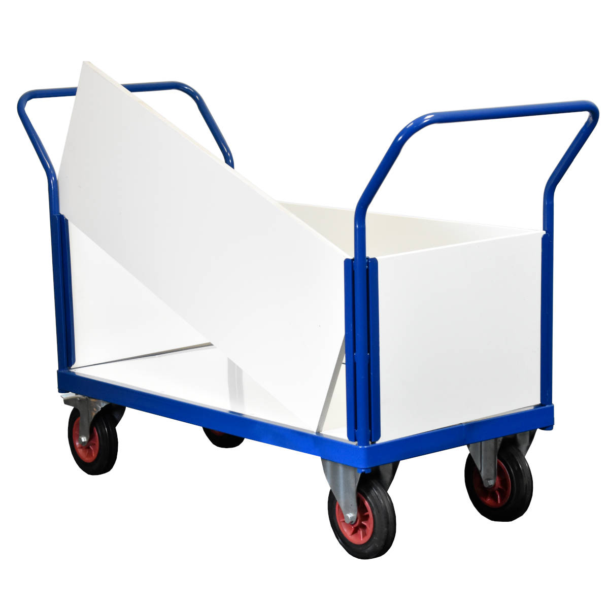 Platform Truck Clad with 4 Plastic Sides