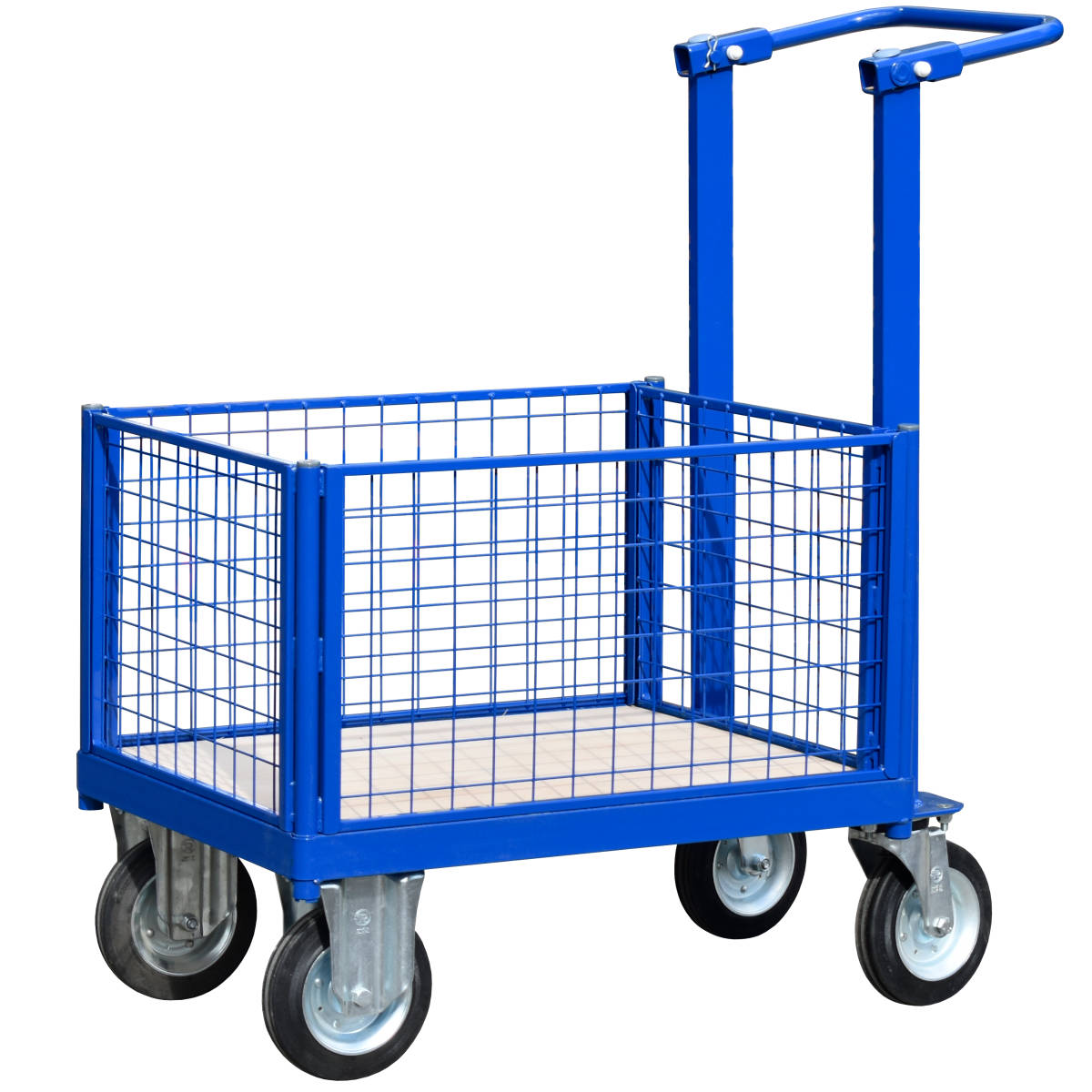 Platform Truck or Cage Trolley with Deadman Brake and 4 Sides