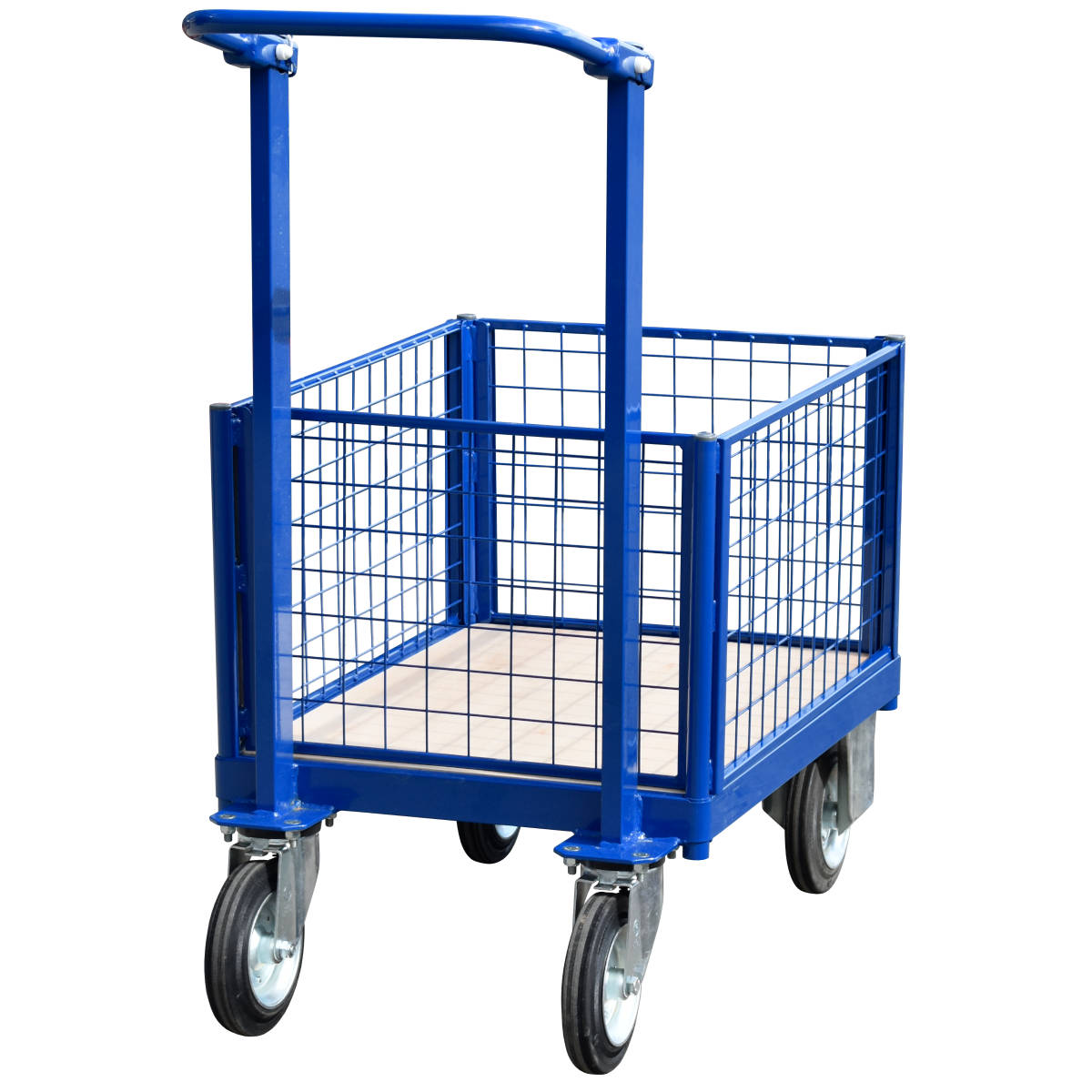 Platform Truck or Cage Trolley with Deadman Brake and 4 Sides