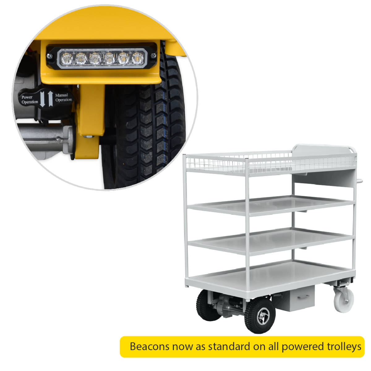 Powered Service Trolley Beacons Powered Service Trolley Beacons