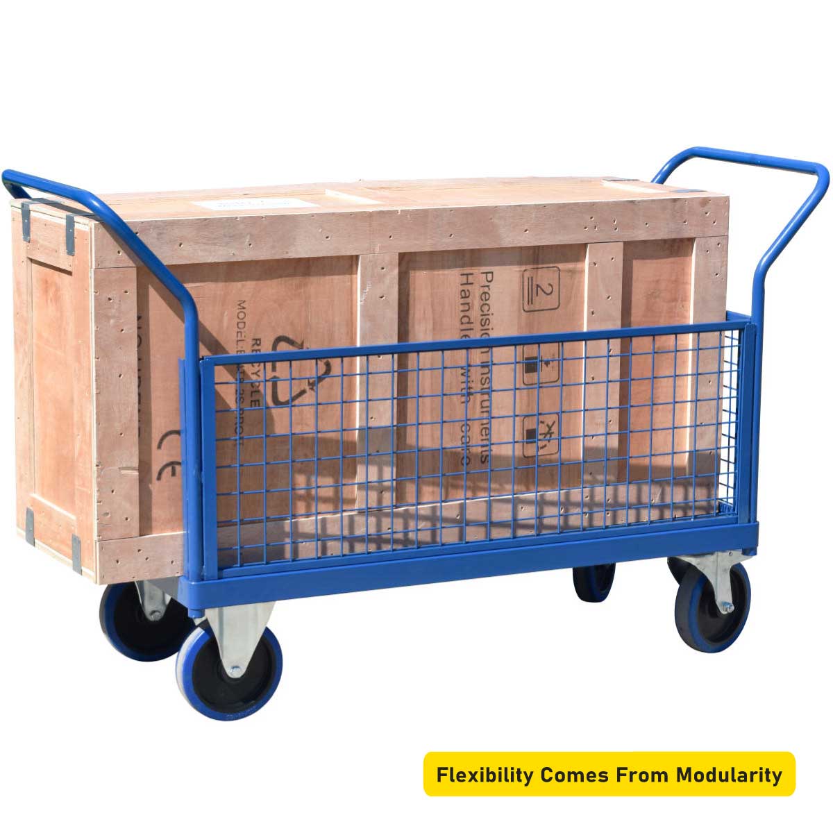 Modular Mesh Side Platform Trolley