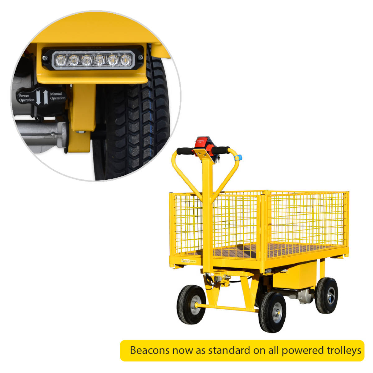 Powered Trolley Beacon Powered Trolley Beacon