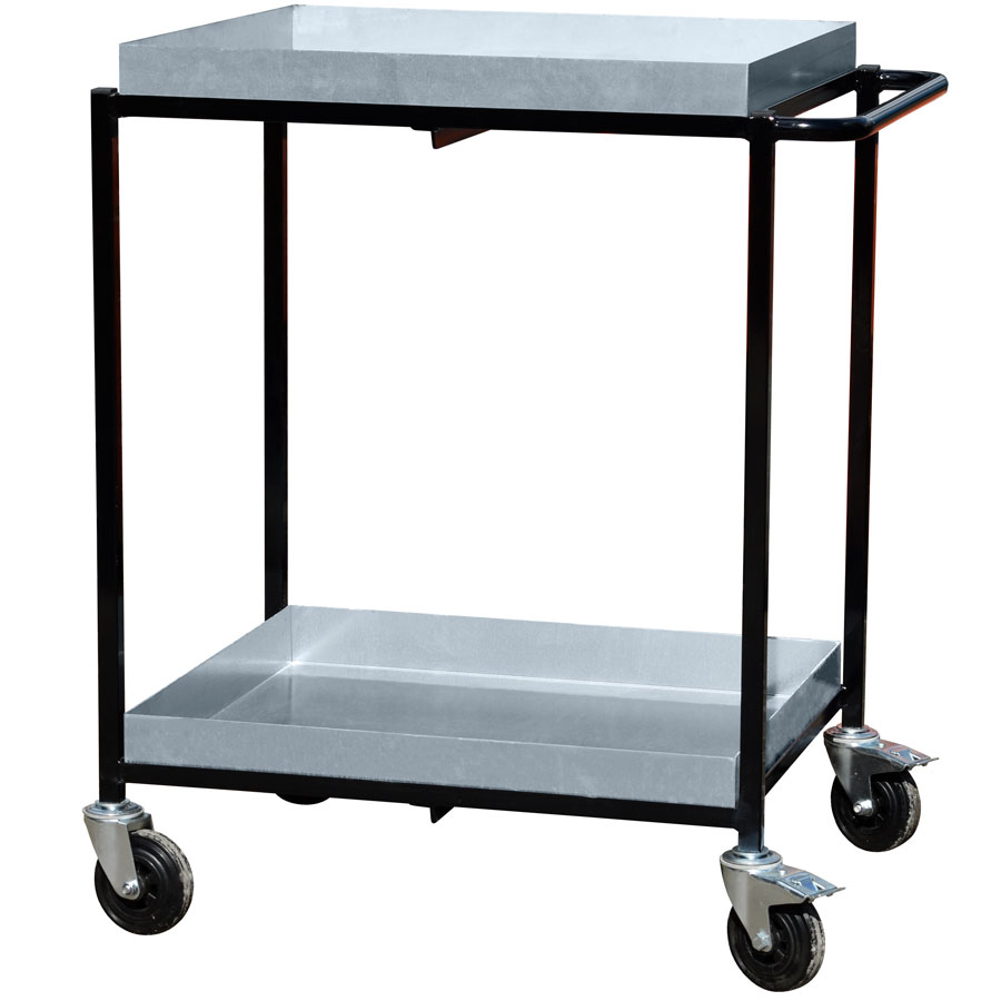 Shelf Trolley with Galvanised Trays