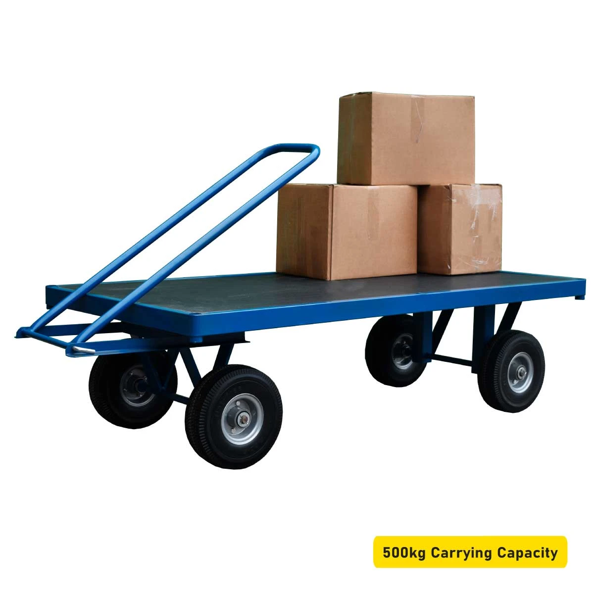 Turntable Trolley with 500kg capacity transporting boxes