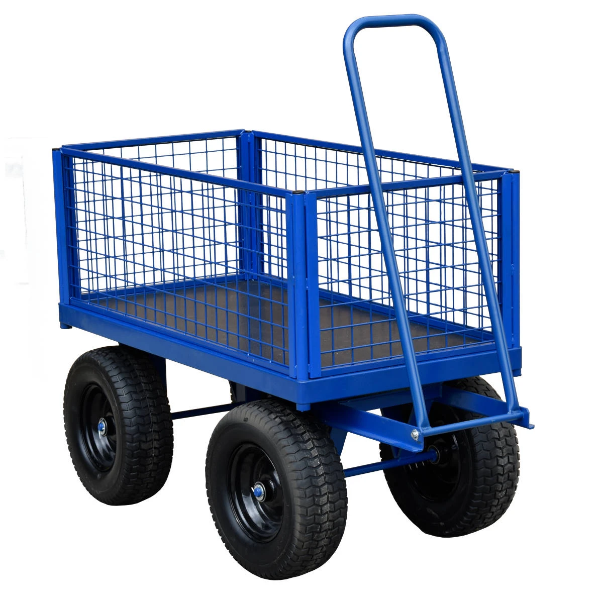 Turntable Trolley with Mesh Sides