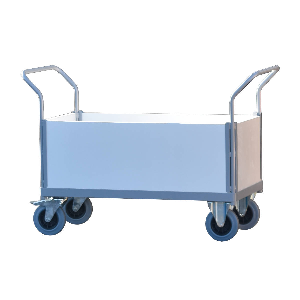 Hospital Platform Truck With 4 plastic  Sides