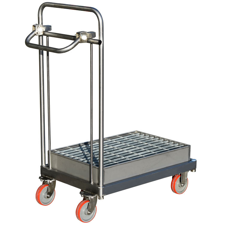 Stainless Steel Bund Trolley Rear Side(Side) Stainless Steel Bund Trolley Rear Side(Side)