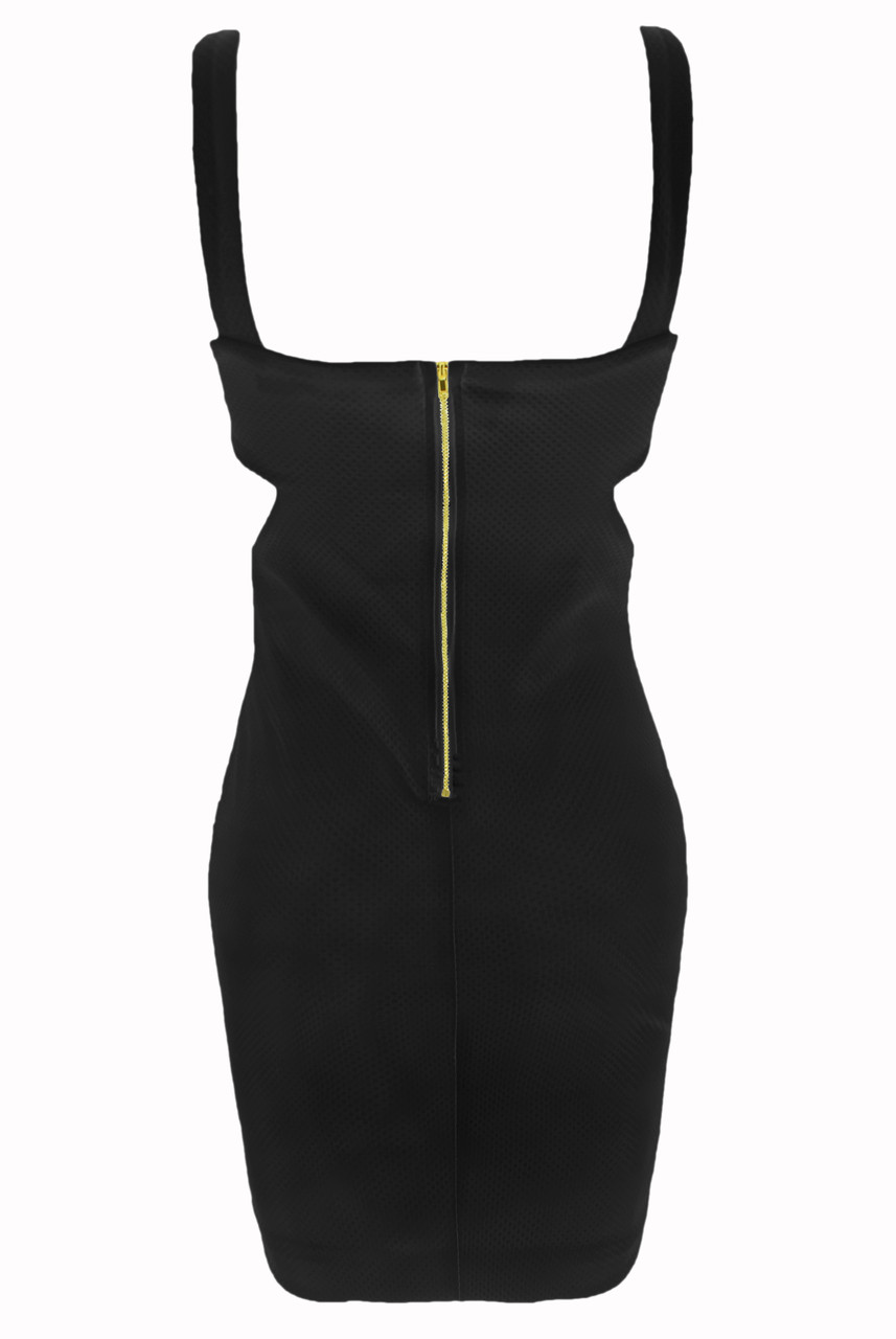 white christmas dresses Bec And Bridge Alba Cut-Out Midi Dress in Black – COLOUR YOU BEAUTIFUL main image 0