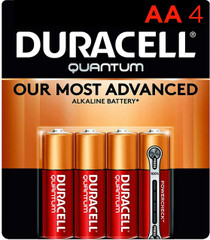 Duracell Quantum AA Alkaline Batteries - 4 Pack