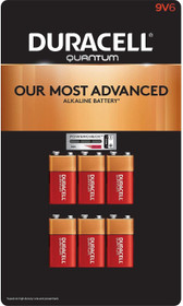 Duracell Quantum 9V Alkaline Battery With Powercheck QU1604 - 6 Pack