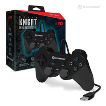 "Brave Knight" Premium Wired Controller For PS3 / PC / Mac - Black