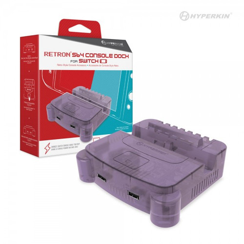 RetroN S64 Console Dock for Nintendo Switch - Purple RetroN S64 Console Dock for Nintendo Switch - Purple