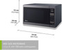 Panasonic Black Stainless Steel Mid-Size Inverter Microwave Oven 1.3 cu ft - NNSC688S