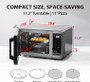 Toshiba 6-in-1  0.9 cu. ft.Countertop Microwave Oven With Inverter Technology (ML2-EC095AIT)