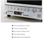 Panasonic Toaster Oven FlashXpress 1300W - Stainless Steel - NB-G110P - Grade B