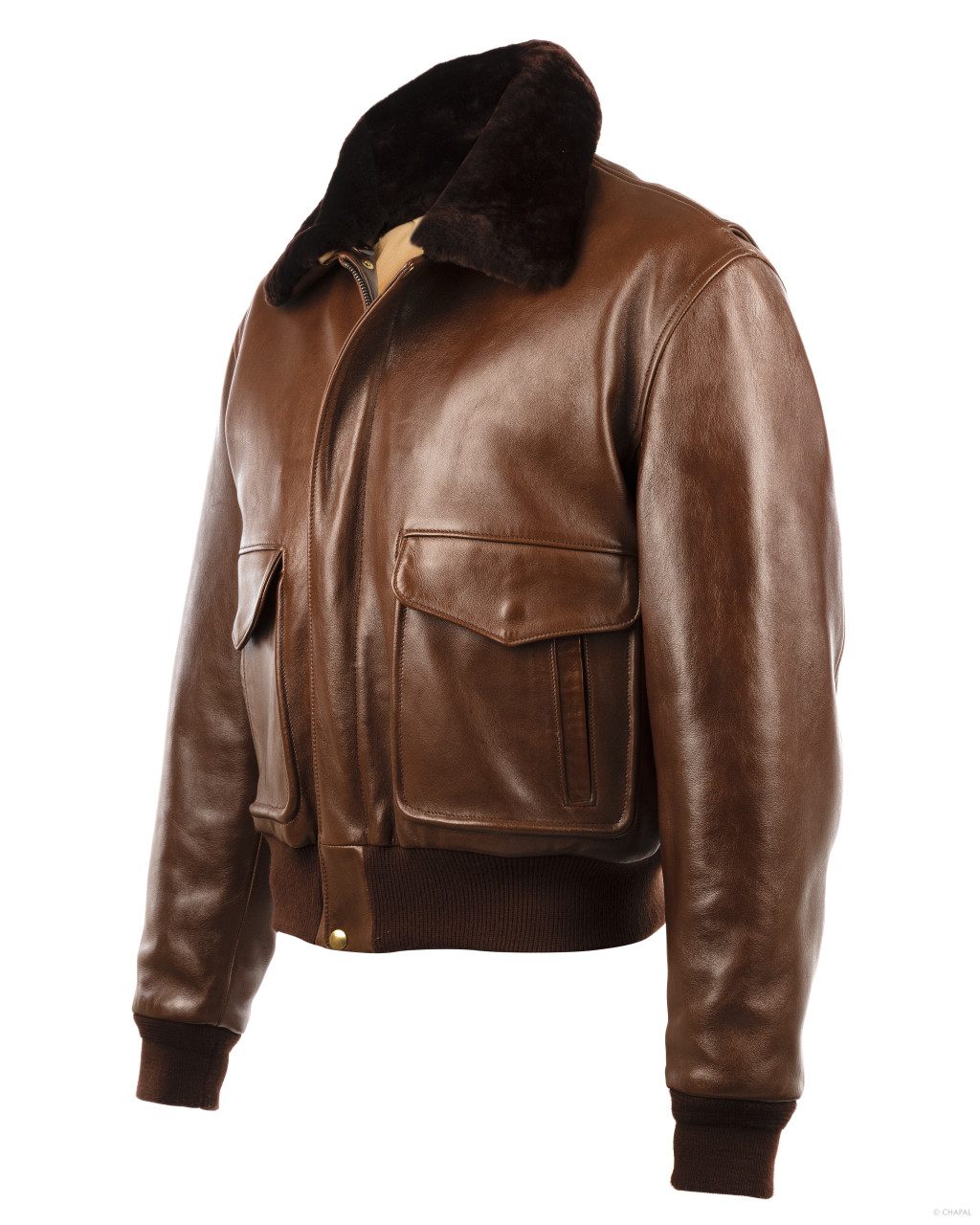 AMERI USED LIKE FAKE LEATHER JACKETブラウンS Ameri（アメリ）の「USED LIKE SYNTHETIC LEATHER JACKET