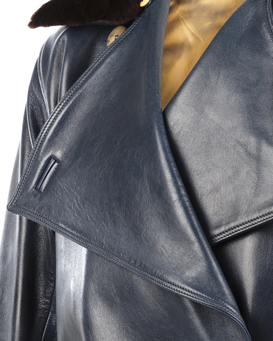 Blue Leather 1914 Vest
