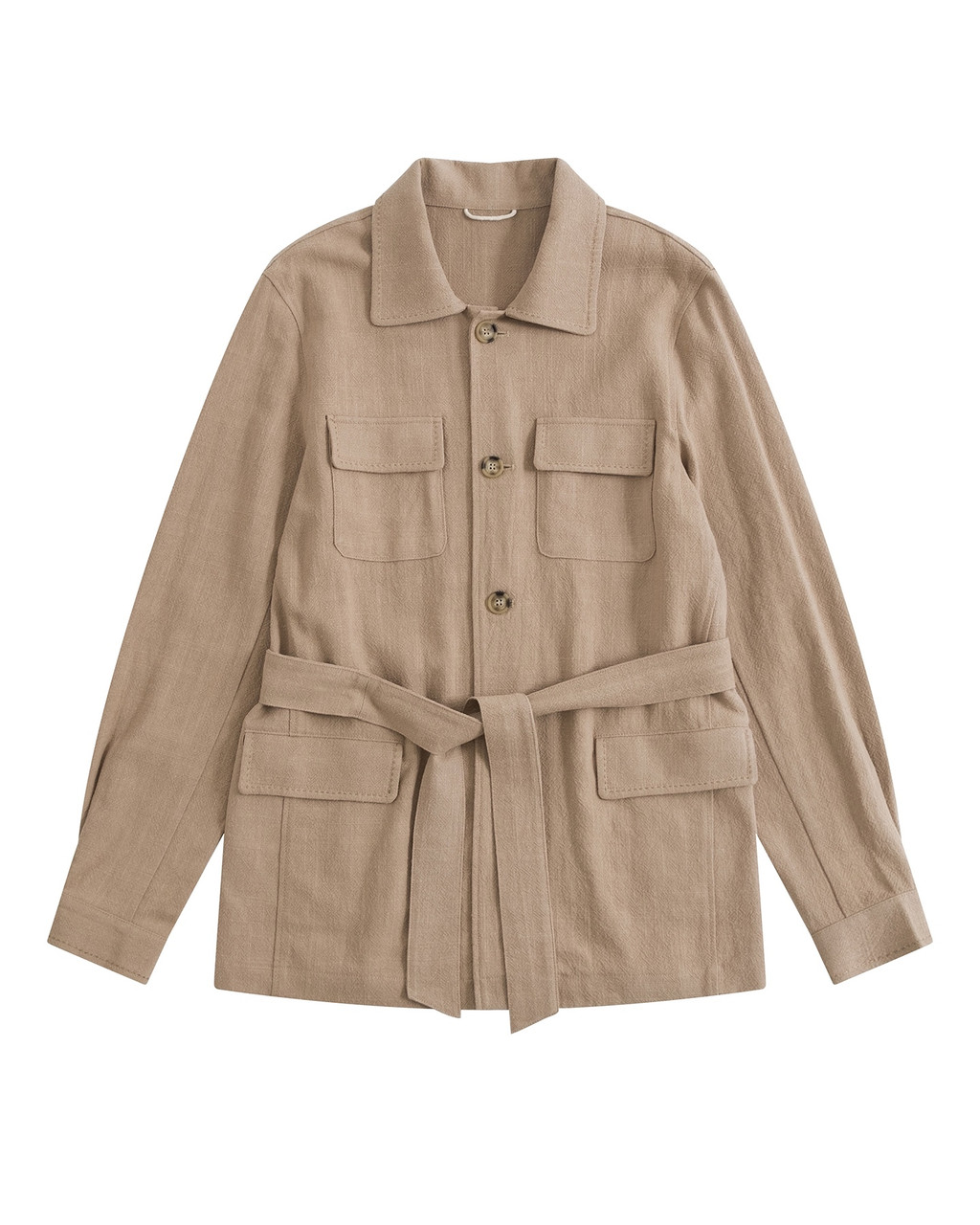belted safari jacket
