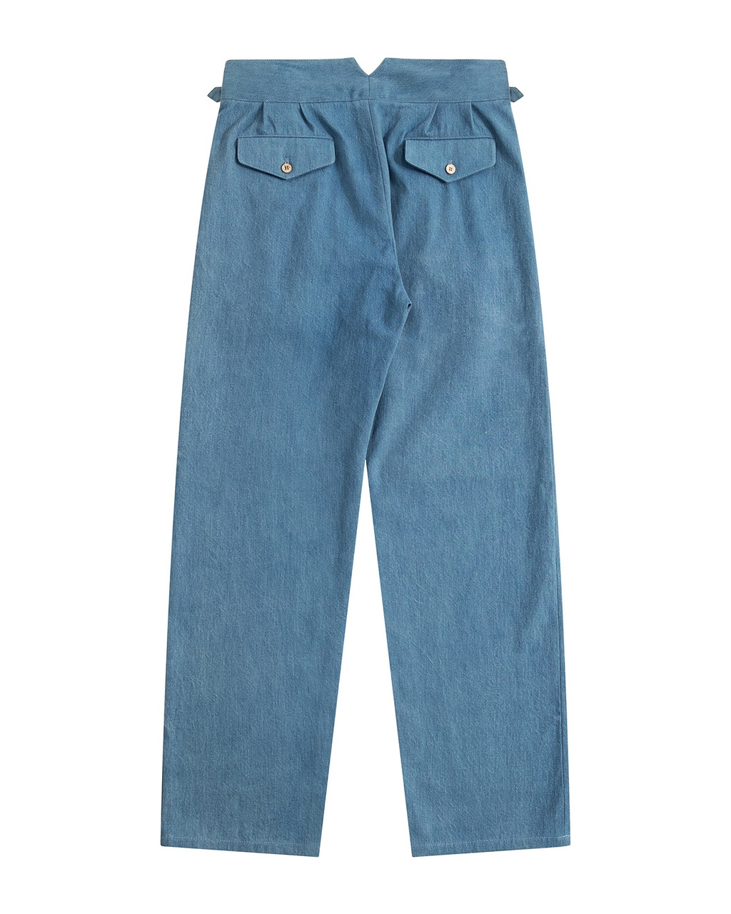 Stonewashed Japanese Denim Gurkha Pants