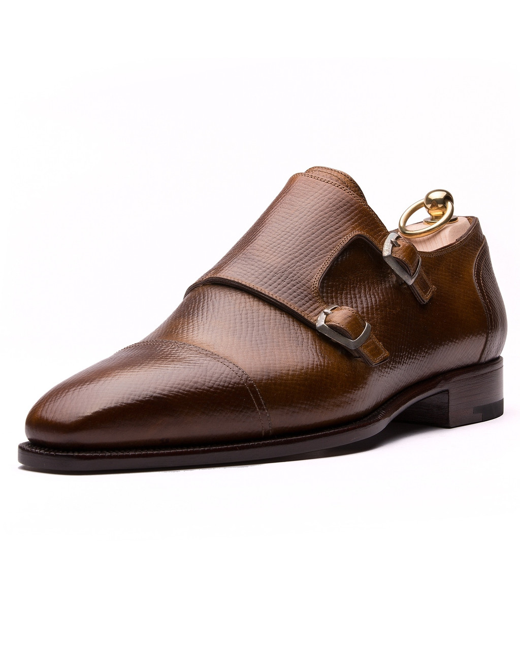 Cinnamon Horsefront Double Monk Strap